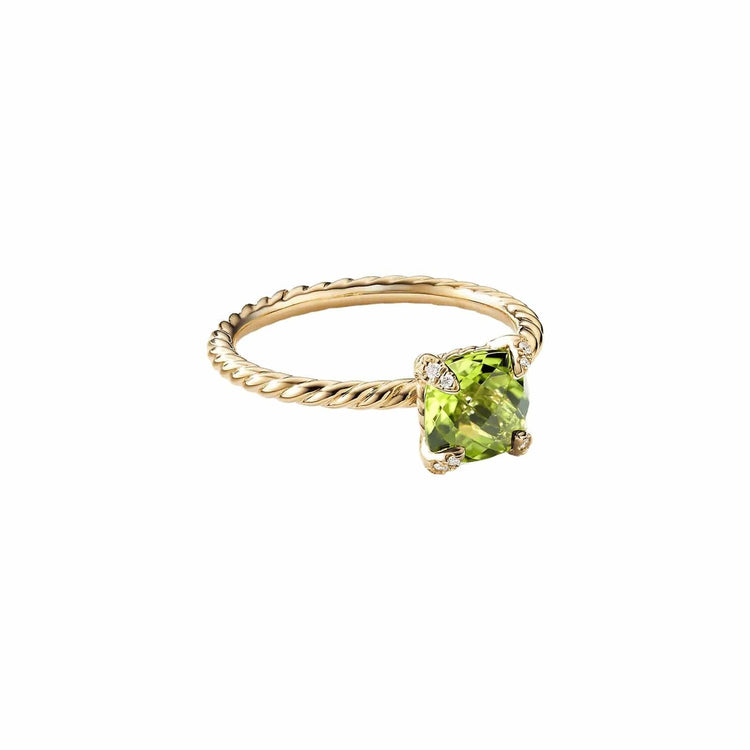 Peridot and Diamond Châtelaine Ring - David Yurman- Diamond Cellar