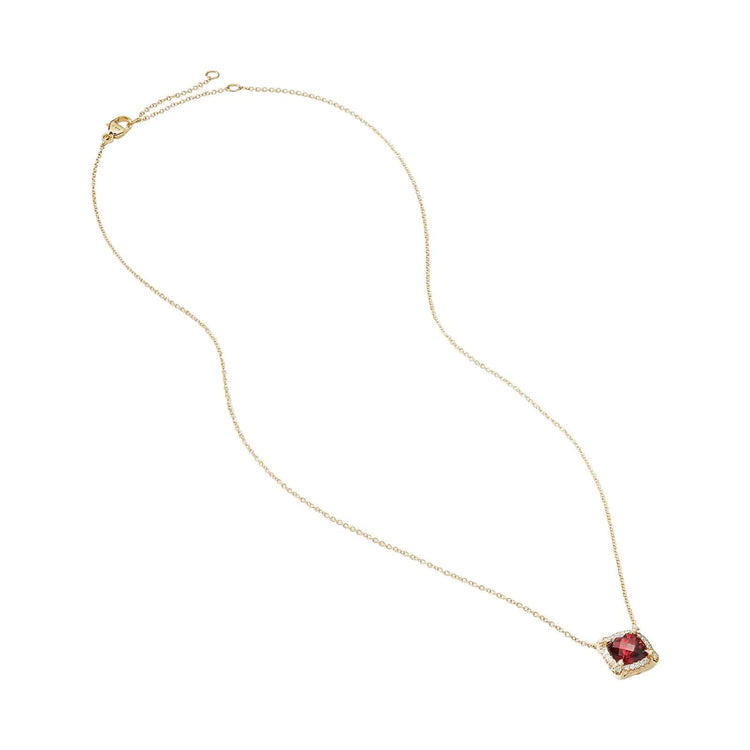 Petite Châtelaine Pendant in Garnet with Diamond Accents - David Yurman- Diamond Cellar