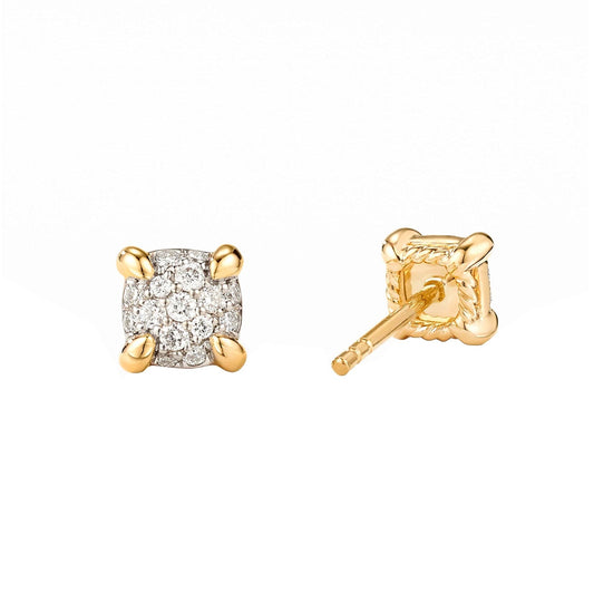 Petite Châtelaine Stud Earrings with Diamonds - David Yurman- Diamond Cellar