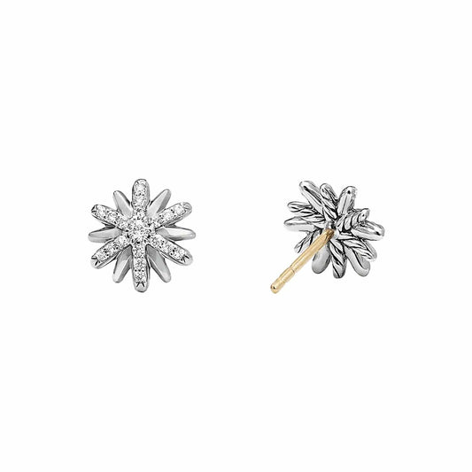 Petite Starburst Stud Earrings with Diamonds - David Yurman- Diamond Cellar