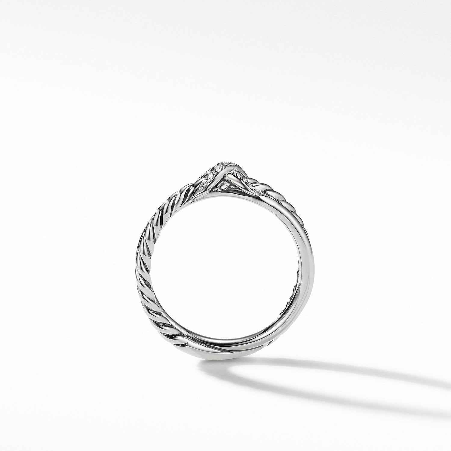 Petite X Ring with Pave Diamonds - David Yurman- Diamond Cellar