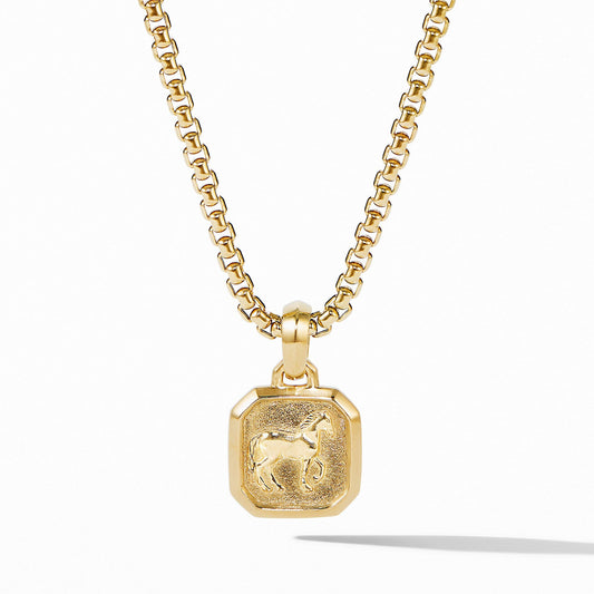 Petrvs Small Horse Pendant in 18K Yellow Gold - David Yurman- Diamond Cellar
