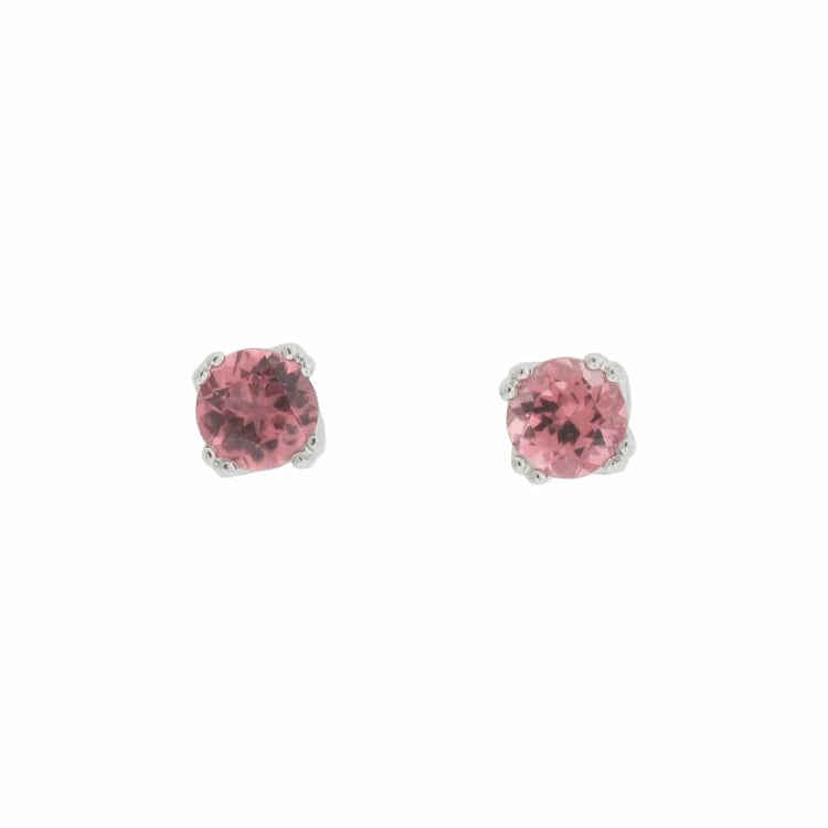 Pink Tourmaline Stud Earrings - Diamond Cellar- Diamond Cellar