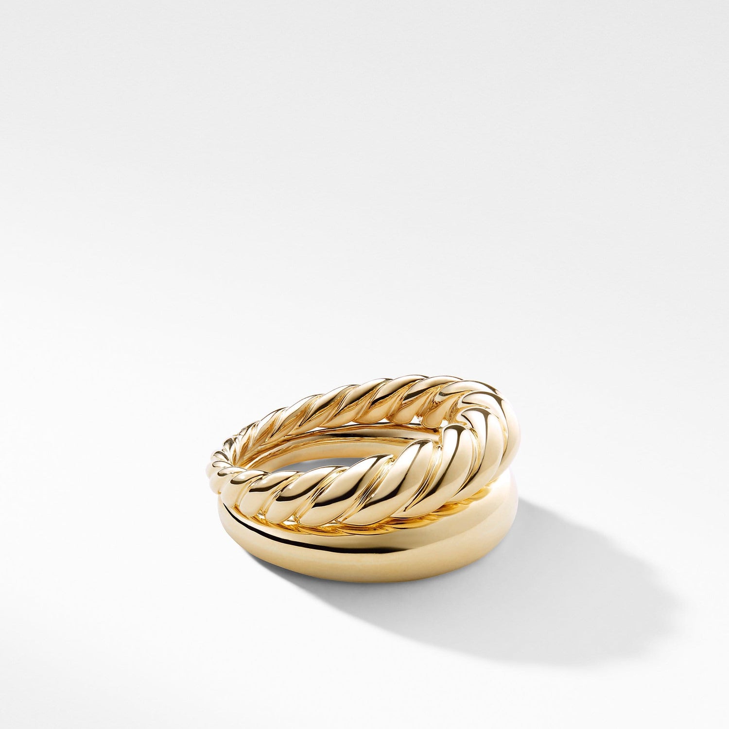 Pure Form Stack Rings in 18K Gold - David Yurman- Diamond Cellar