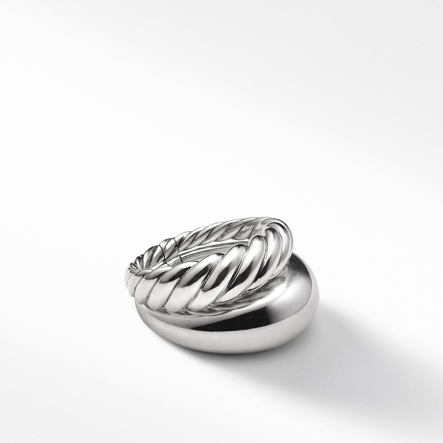 Pure Form Two Row Ring - David Yurman- Diamond Cellar