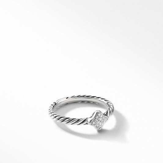 Quatrefoil Ring with Diamonds - David Yurman- Diamond Cellar