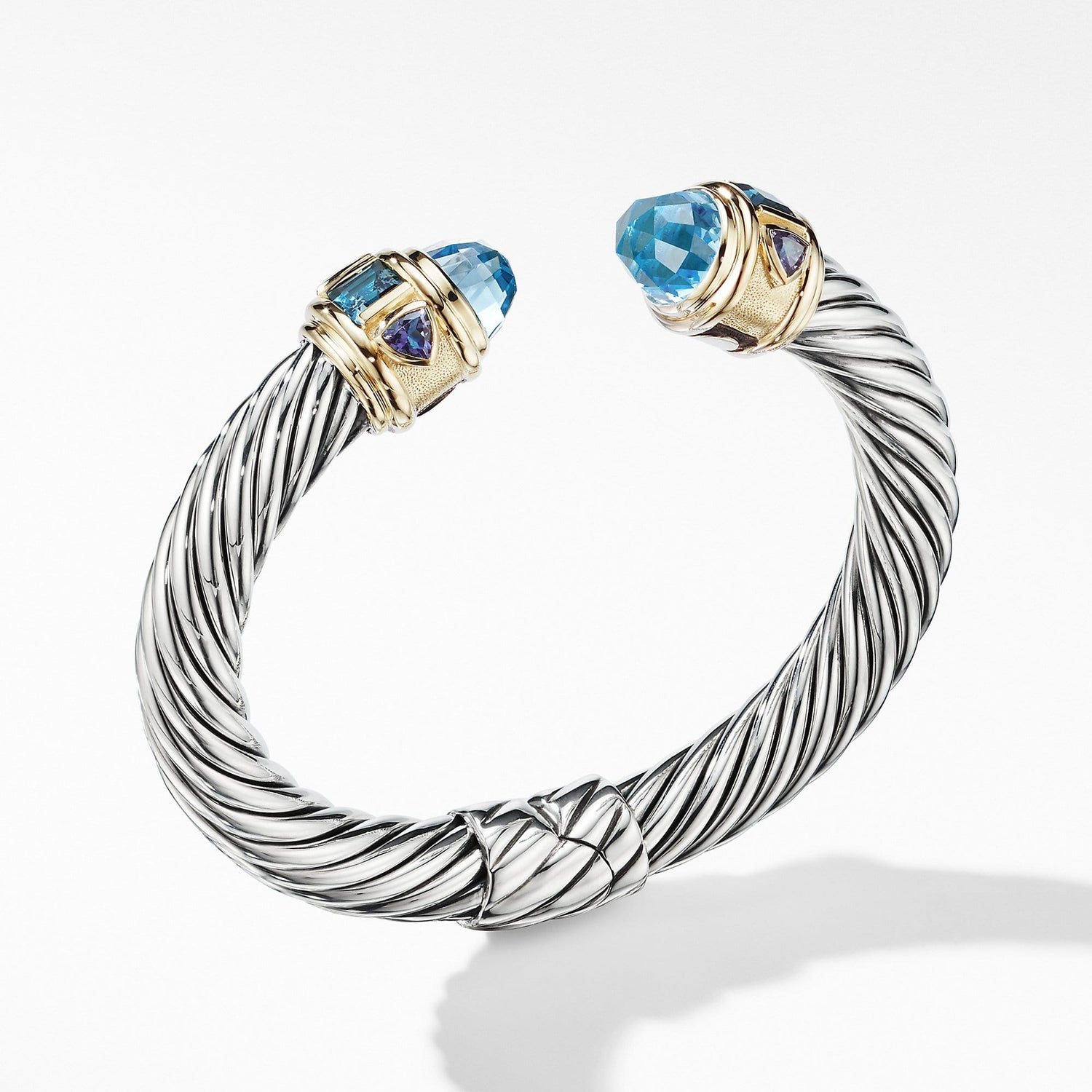 Renaissance Bracelet with Blue Topaz and 14K Yellow Gold - David Yurman- Diamond Cellar