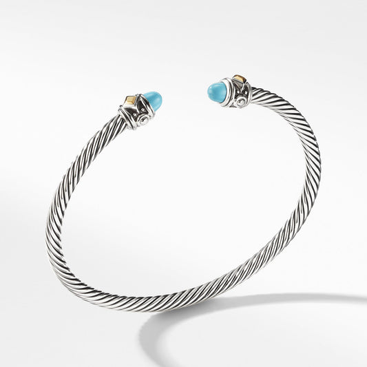 Renaissance Bracelet with Turquoise and 18K Gold - David Yurman- Diamond Cellar