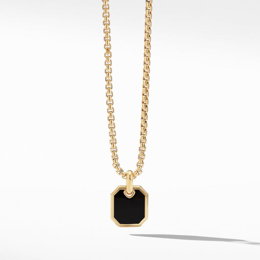 Roman Amulet in 18K Gold with Black Onyx - David Yurman- Diamond Cellar