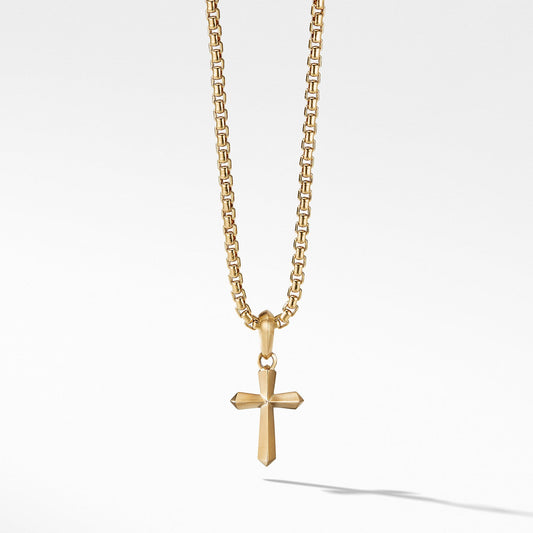 Roman Cross Amulet in 18K Gold - David Yurman- Diamond Cellar
