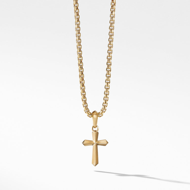Roman Cross Amulet in 18K Gold - David Yurman- Diamond Cellar