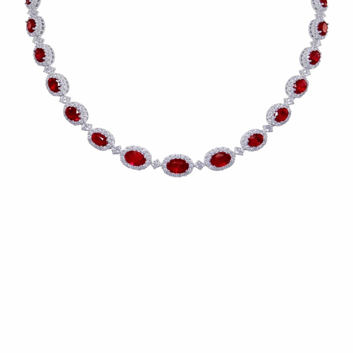 Ruby and diamond necklace Clearance