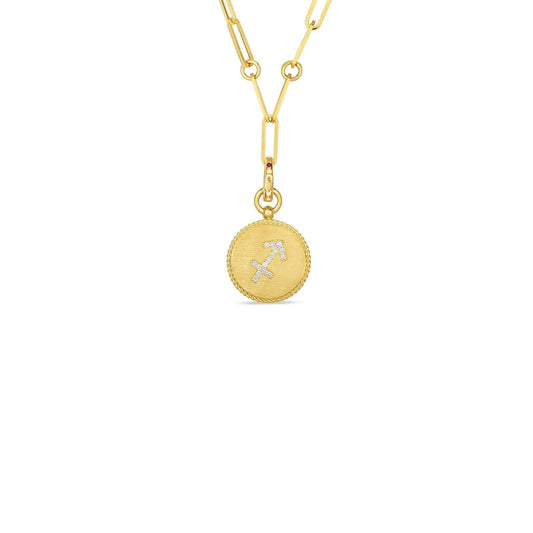Sagittarius Zodiac Medallion - Roberto Coin- Diamond Cellar