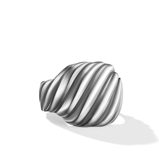 Sculpted Cable Contour Ring in Sterling Silver - David Yurman- Diamond Cellar