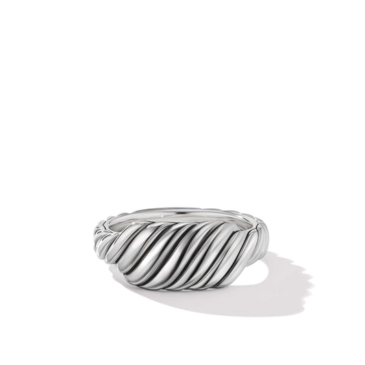 Sculpted Cable Contour Ring in Sterling Silver - David Yurman- Diamond Cellar