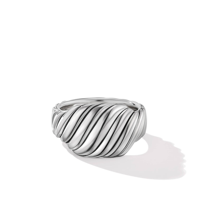 Sculpted Cable Contour Ring in Sterling Silver - David Yurman- Diamond Cellar