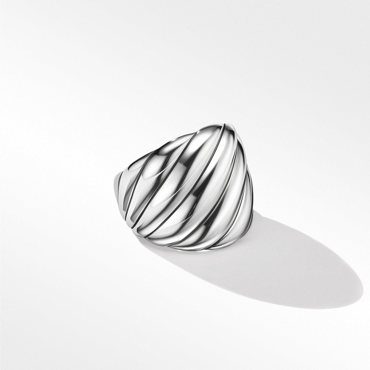 Sculpted Cable Ring in Sterling Silver - David Yurman- Diamond Cellar