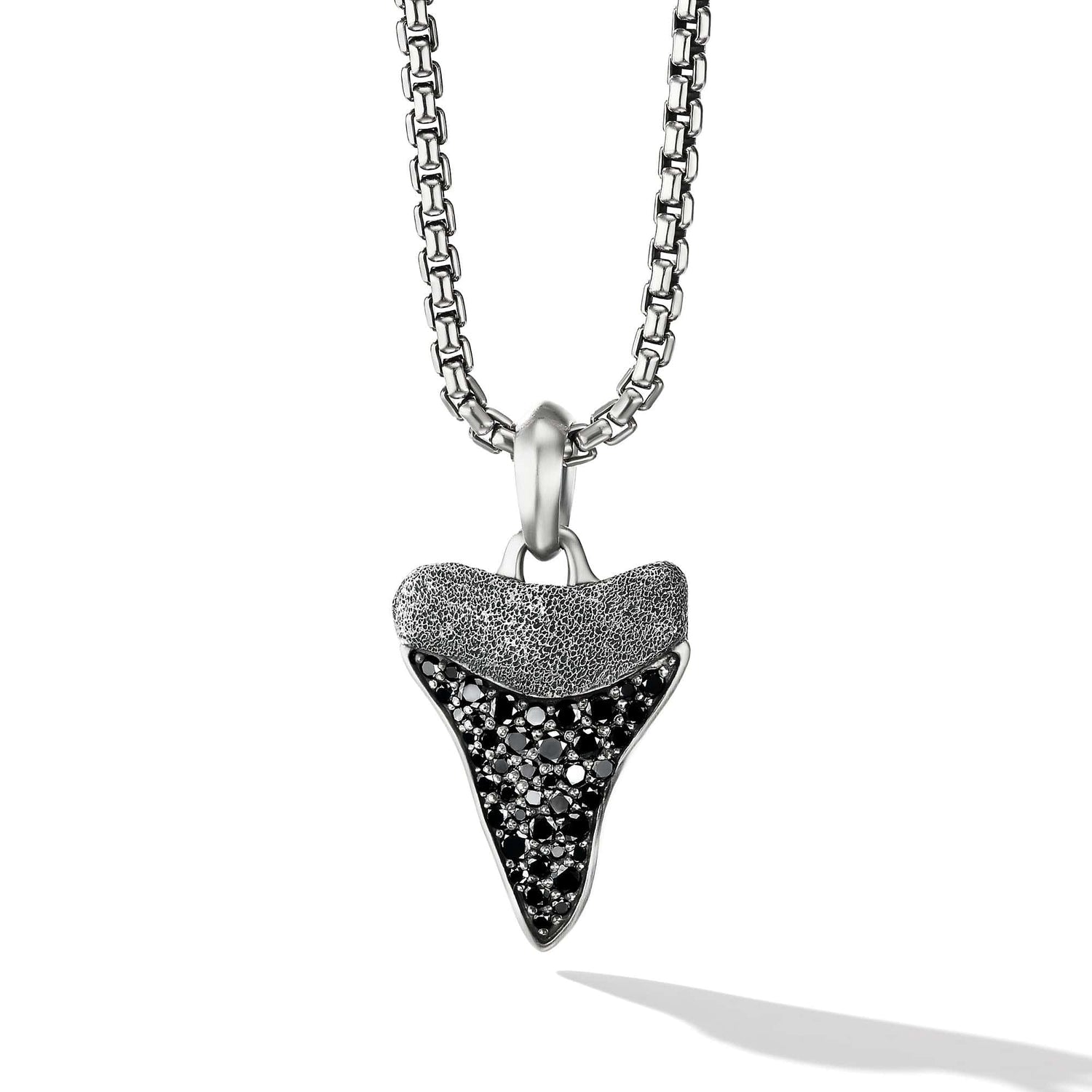 Shark Tooth Amulet with Pave BlackDiamonds - David Yurman- Diamond Cellar