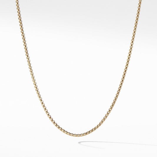 Small Box Chain in 18K Gold, 2.7mm - David Yurman- Diamond Cellar
