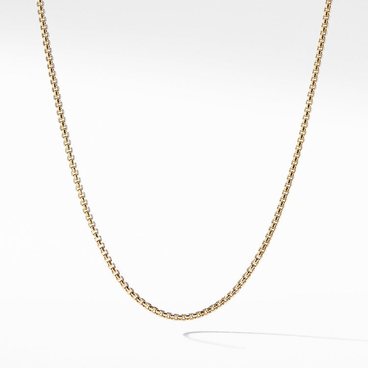 Small Box Chain in 18K Gold, 2.7mm - David Yurman- Diamond Cellar