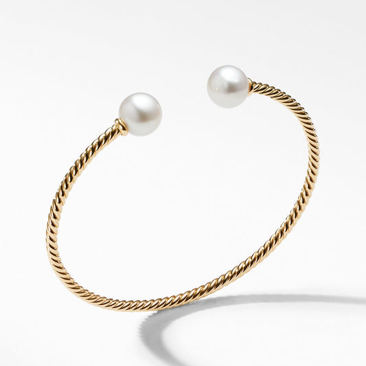 Solari Bead Bracelet with Pearl in 18K Gold - David Yurman- Diamond Cellar