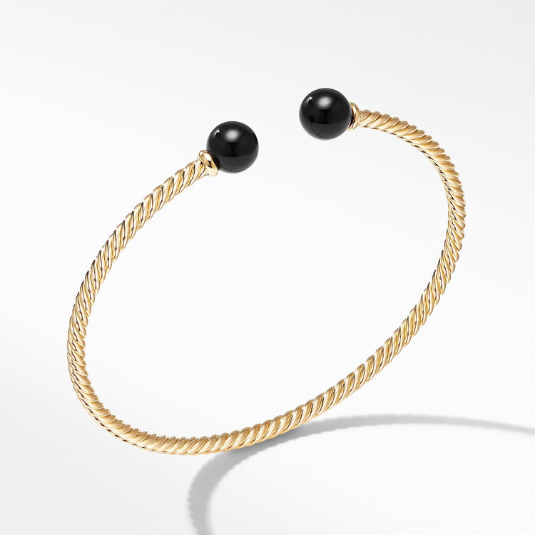 Solari Bracelet in 18K Yellow Gold with Black Onyx - David Yurman- Diamond Cellar