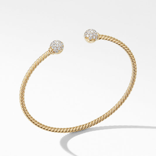 Solari Bracelet in 18K Yellow Gold with Diamonds - David Yurman- Diamond Cellar