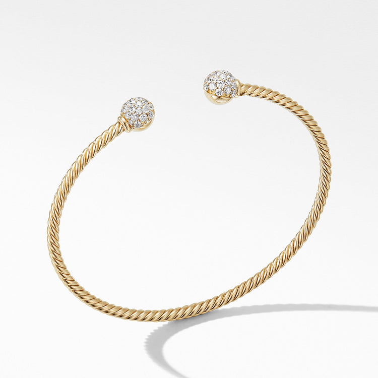 Solari Bracelet in 18K Yellow Gold with Diamonds - David Yurman- Diamond Cellar
