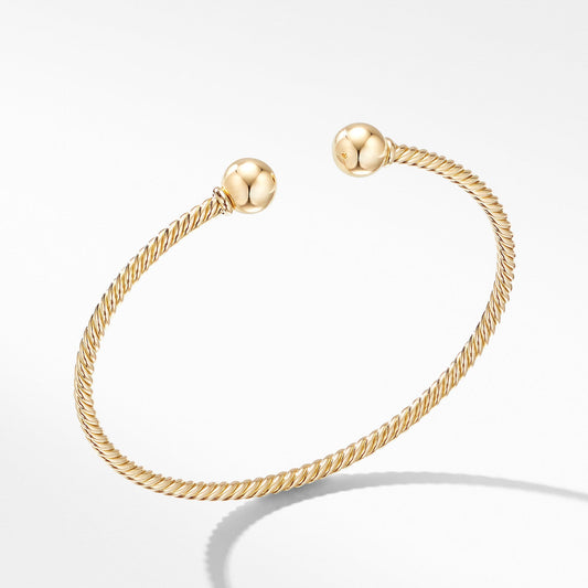 Solari Bracelet in 18K Yellow Gold with Gold Domes - David Yurman- Diamond Cellar