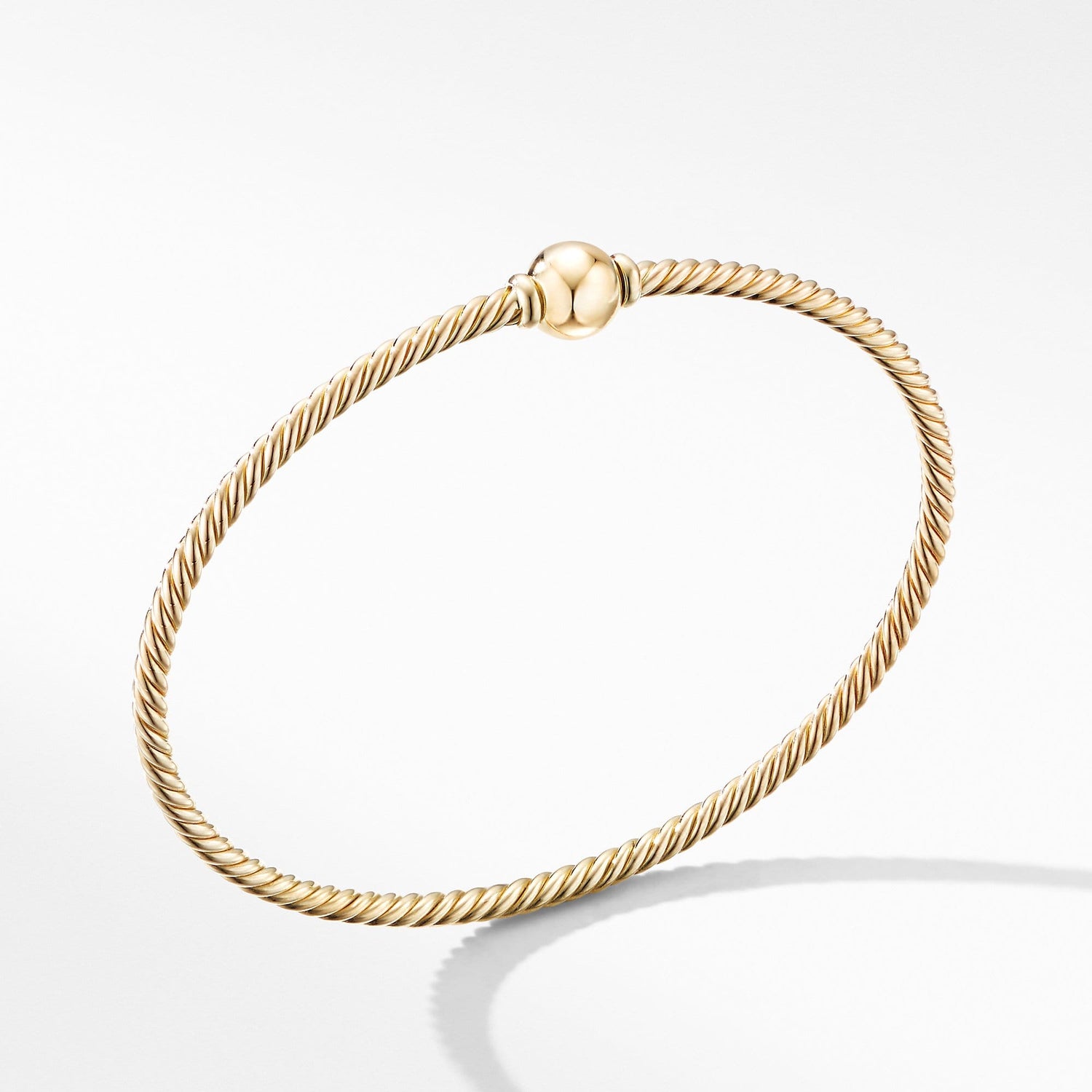 Solari Center Station Bracelet in 18K Yellow Gold with Gold Dome - David Yurman- Diamond Cellar