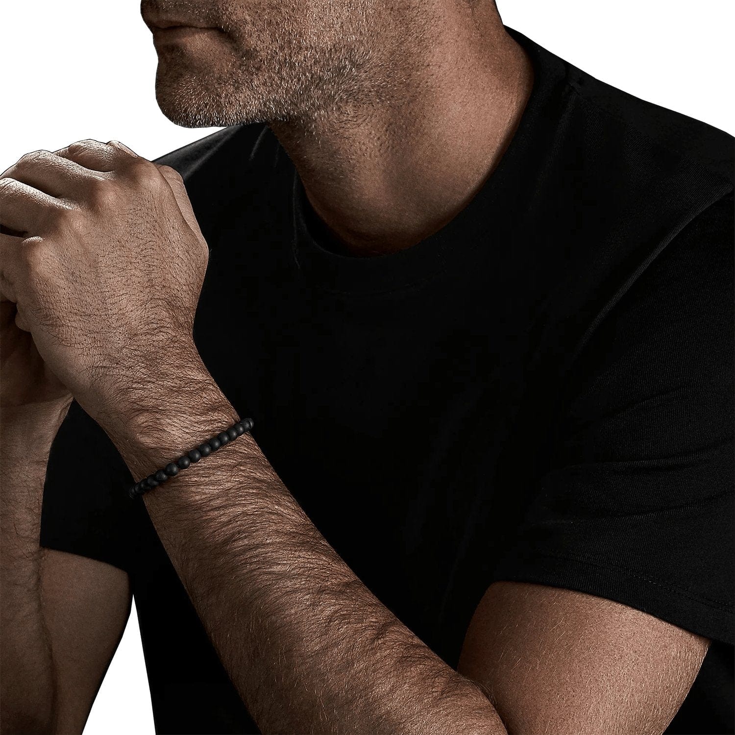 Spiritual Bead Bracelet in Matte Black Onyx - David Yurman- Diamond Cellar