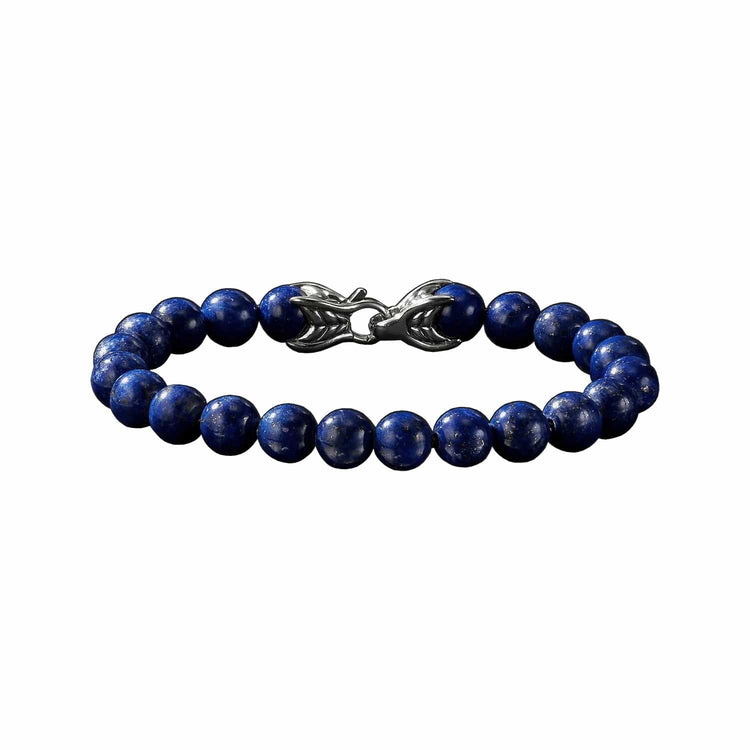 Spiritual Bead Bracelet in Polished Lapis Lazuli - David Yurman- Diamond Cellar