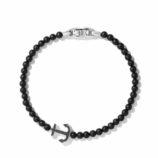 Spiritual Beads Anchor Bracelet with Black Onyx - David Yurman- Diamond Cellar