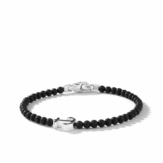 Spiritual Beads Anchor Bracelet with Black Onyx - David Yurman- Diamond Cellar