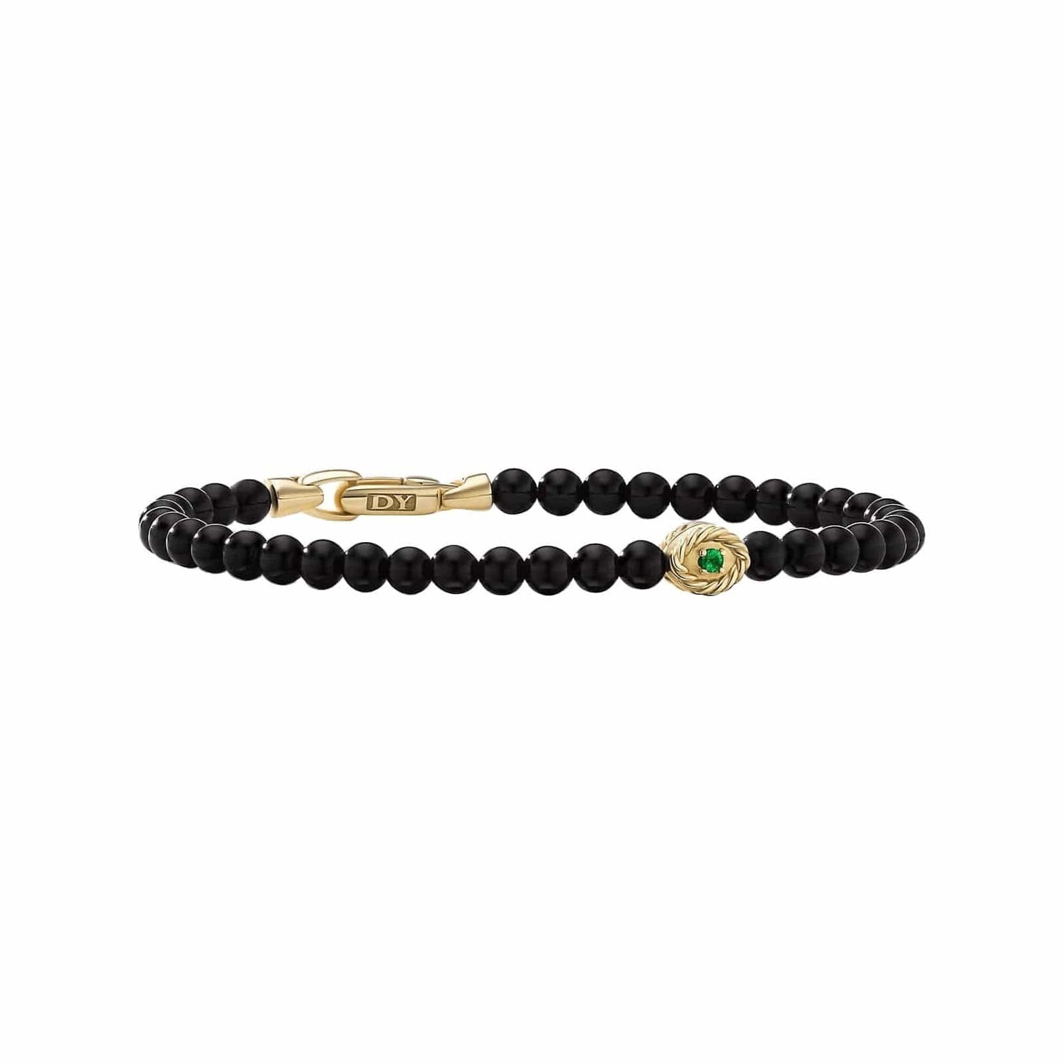 Spiritual Beads Evil Eye Bracelet in Black Onyx and Emerald - David Yurman- Diamond Cellar