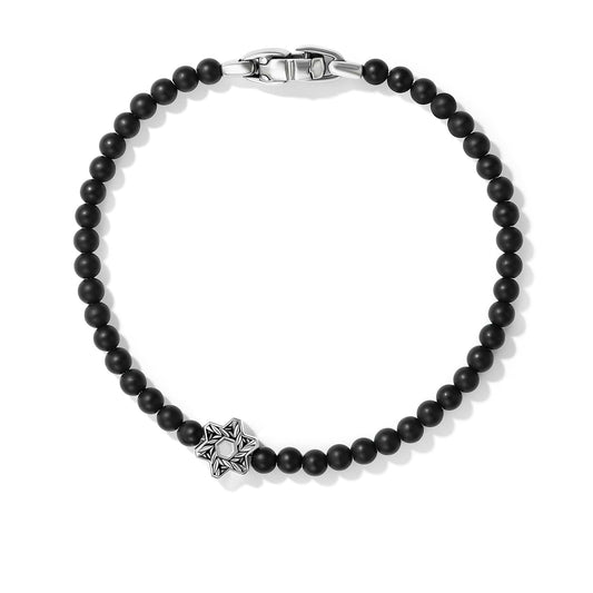 Spiritual Beads Star of David Bracelet with Black Onyx - David Yurman- Diamond Cellar