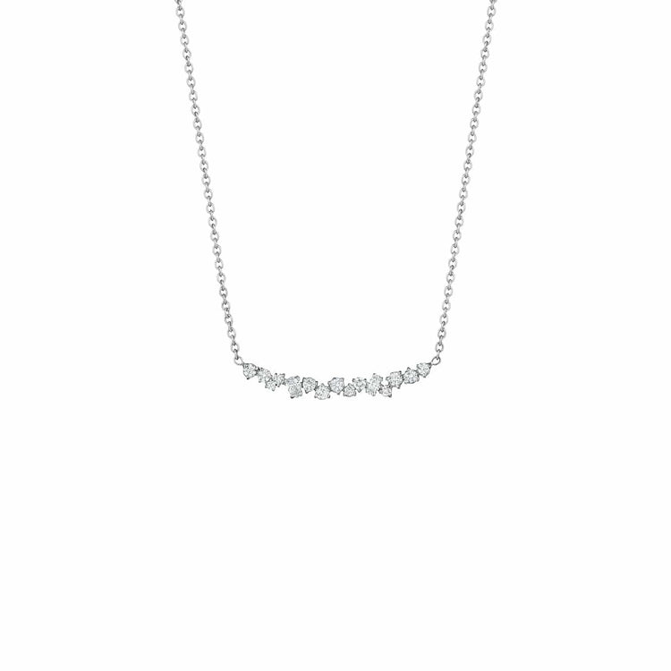 Stardust Cluster Bar Necklace - Penny Preville- Diamond Cellar