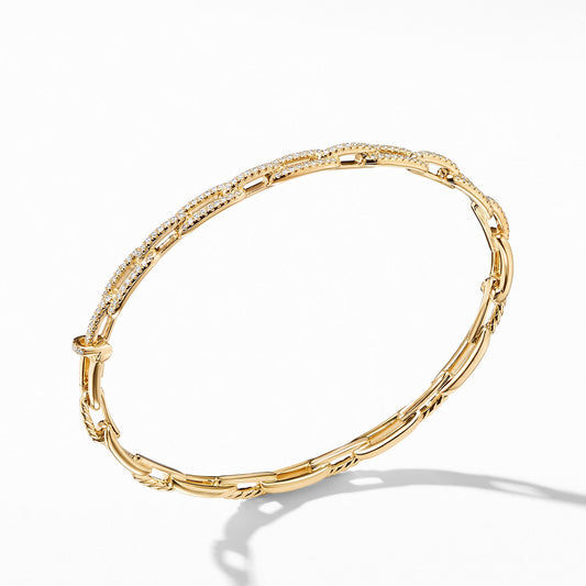Stax Chain Link Bracelet with Diamonds in 18K Gold - David Yurman- Diamond Cellar