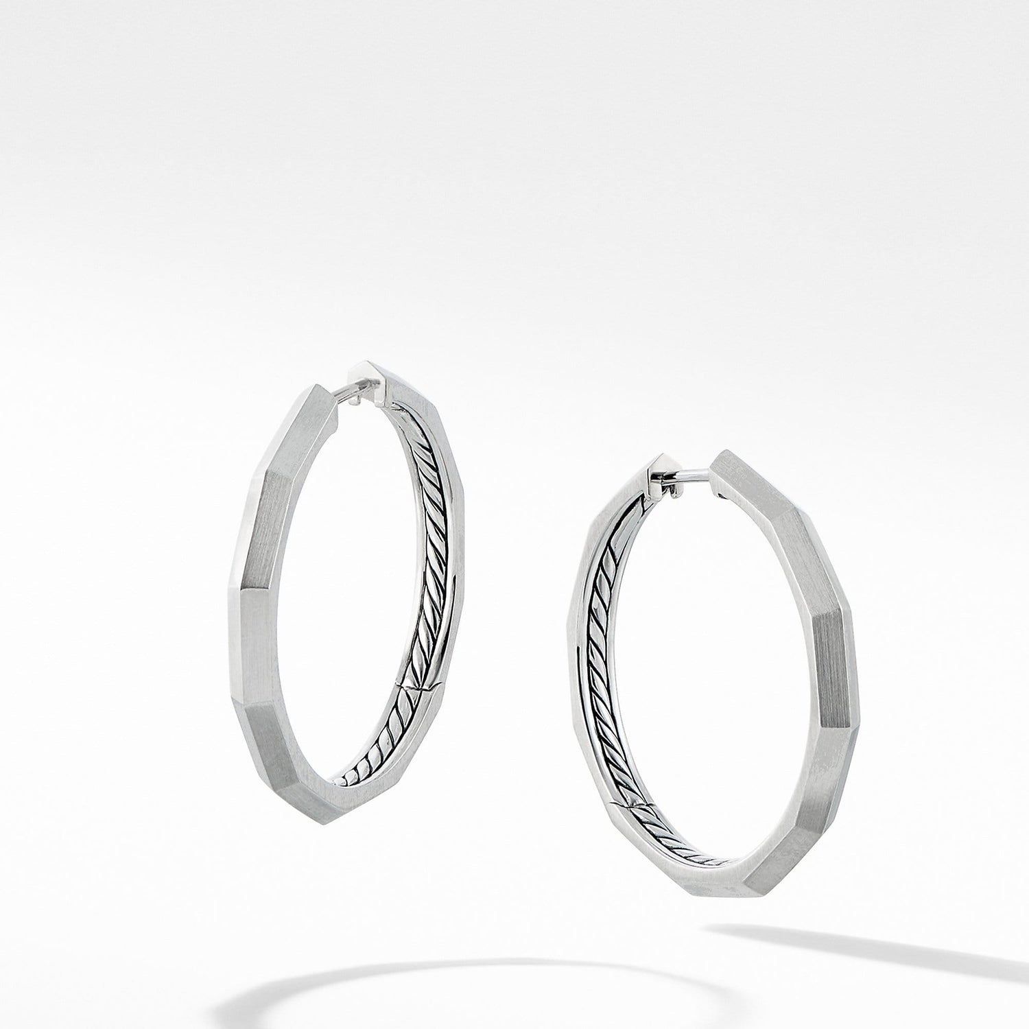 Stax Faceted Hoop Earring - David Yurman- Diamond Cellar