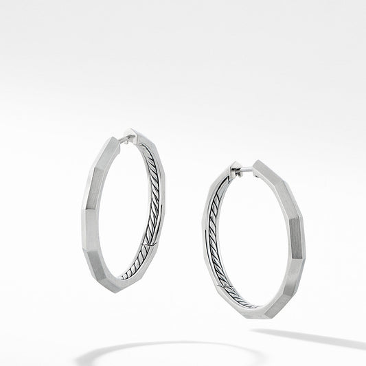 Stax Faceted Hoop Earring - David Yurman- Diamond Cellar