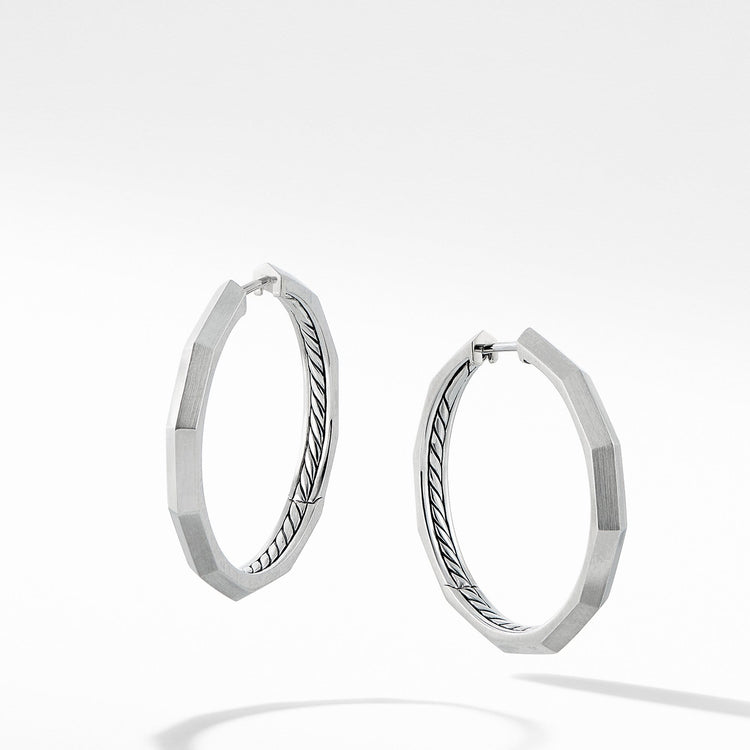 Stax Faceted Hoop Earring - David Yurman- Diamond Cellar