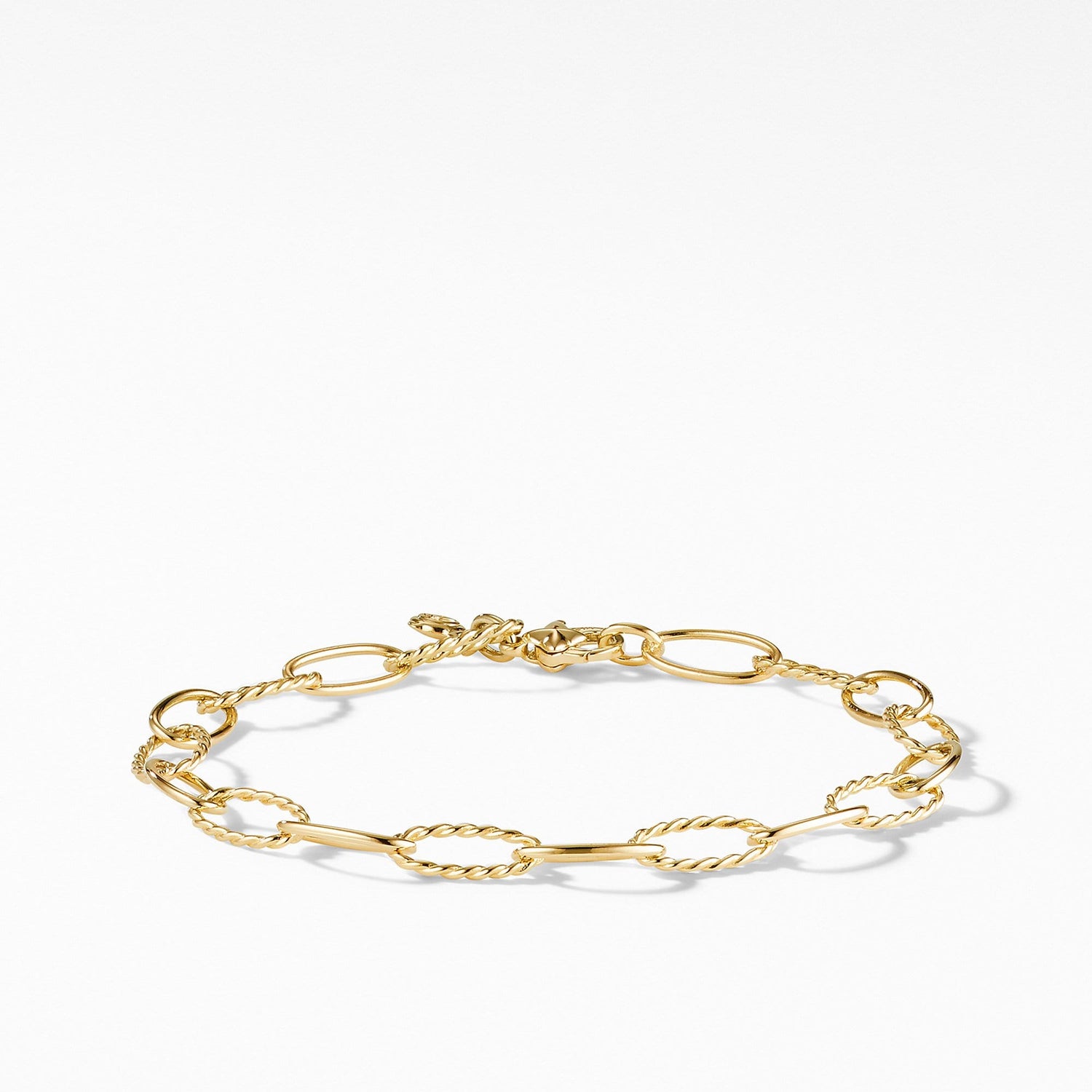 Stax Oval Link Bracelet in 18K Yellow Gold - David Yurman- Diamond Cellar