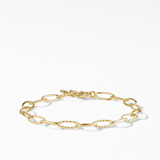 Stax Oval Link Bracelet in 18K Yellow Gold - David Yurman- Diamond Cellar