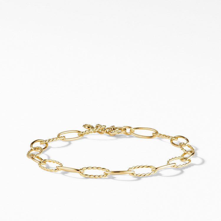 Stax Oval Link Bracelet in 18K Yellow Gold - David Yurman- Diamond Cellar