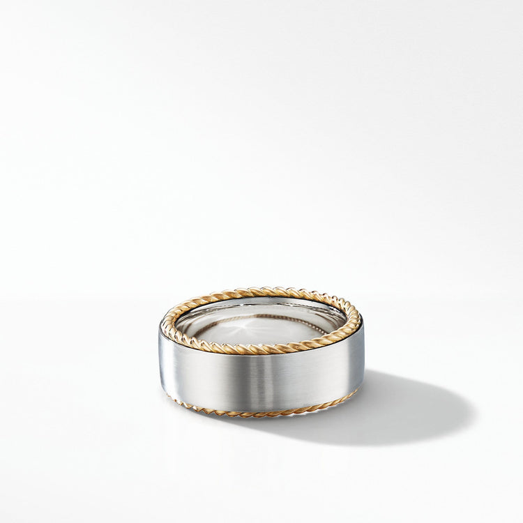 Streamline Cable Band Ring with 18K Yellow Gold - David Yurman- Diamond Cellar