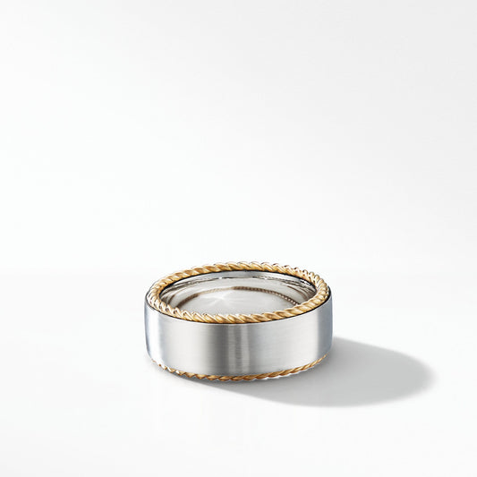 Streamline Cable Band Ring with 18K Yellow Gold - David Yurman- Diamond Cellar
