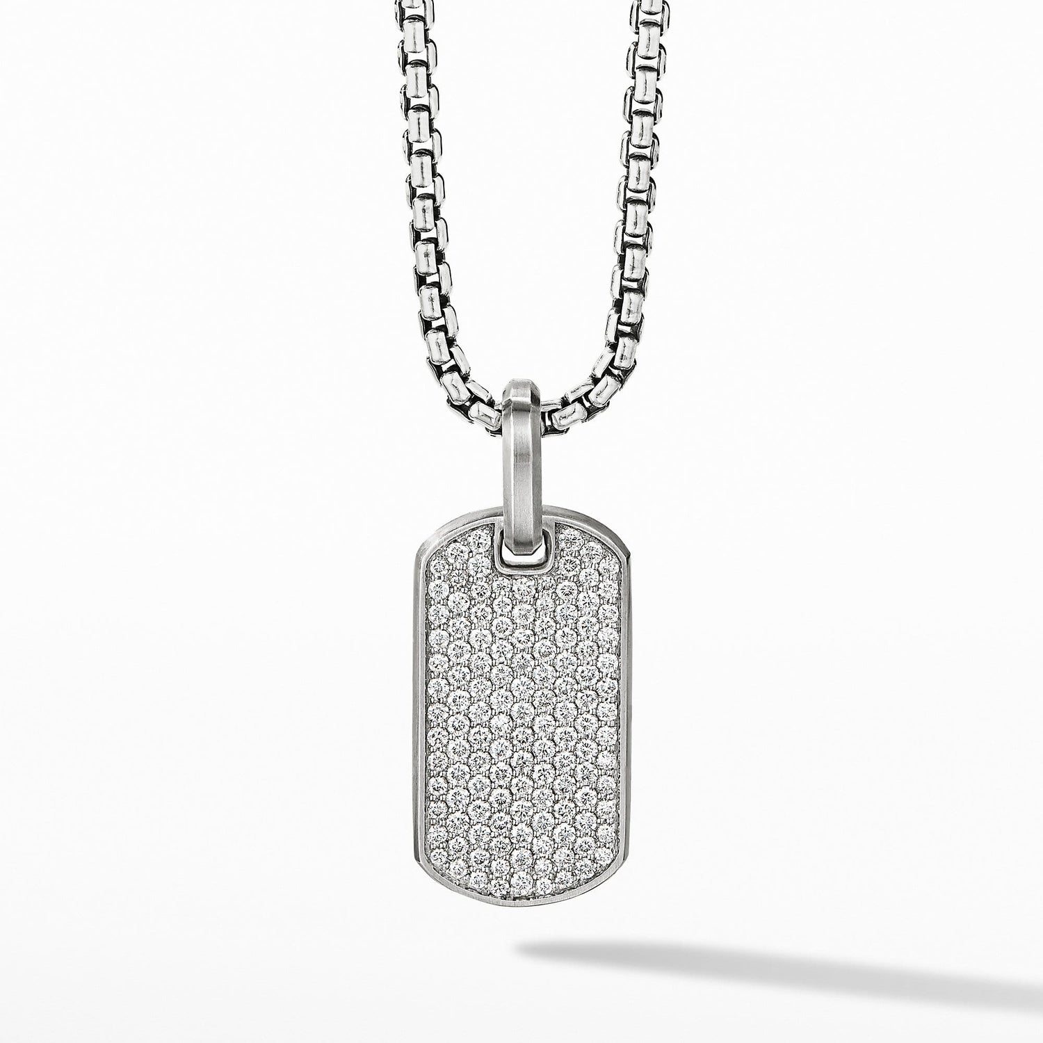 Streamline Tag with Pave Diamonds - David Yurman- Diamond Cellar