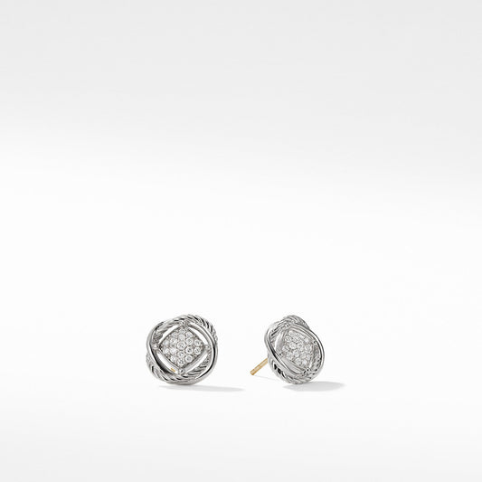 The Crossover Collection Earrings with Diamonds - David Yurman- Diamond Cellar