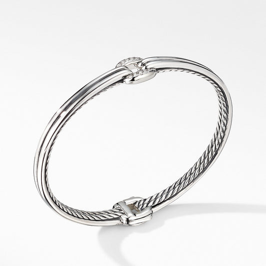 Thoroughbred Center Link Bracelet with Diamonds - David Yurman- Diamond Cellar