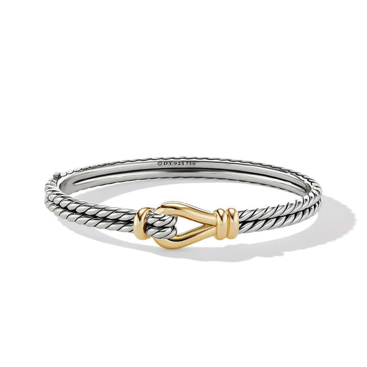Thoroughbred Loop Bracelet with 18K Yellow Gold - David Yurman- Diamond Cellar